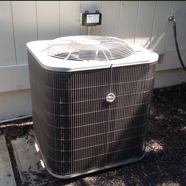 repaired air conditioning condenser unit in San Ramon