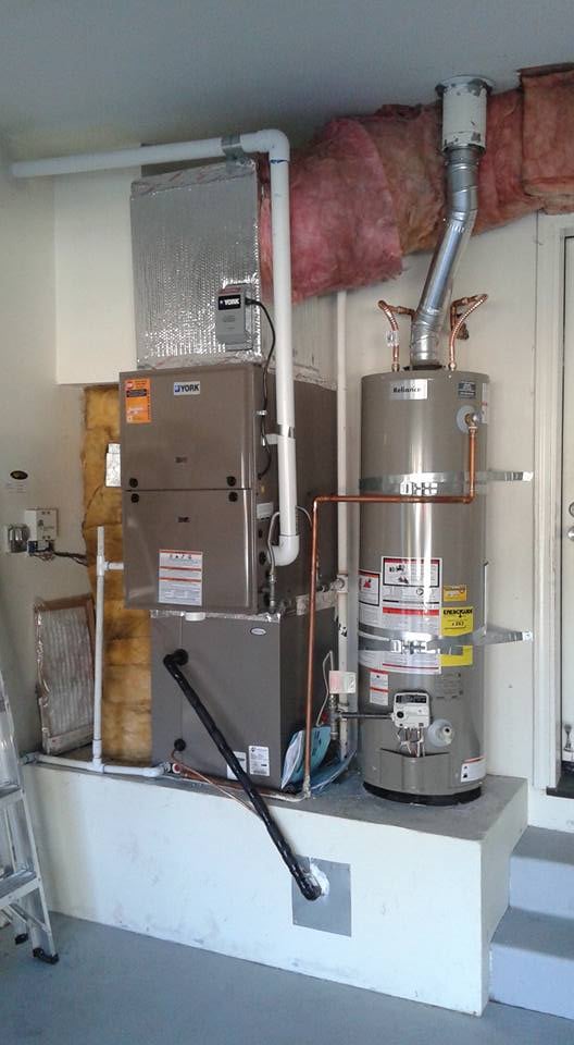 new furnace, indoor coil, UV purifier, A/C and water heater installed in Dublin, California